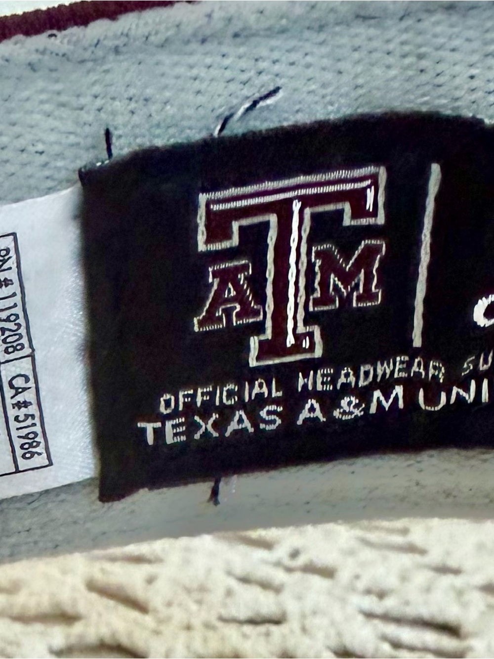 Adidas Texas A&M Maroon Visor with White Embroidered Logo one size fits all - Picture 3 of 4